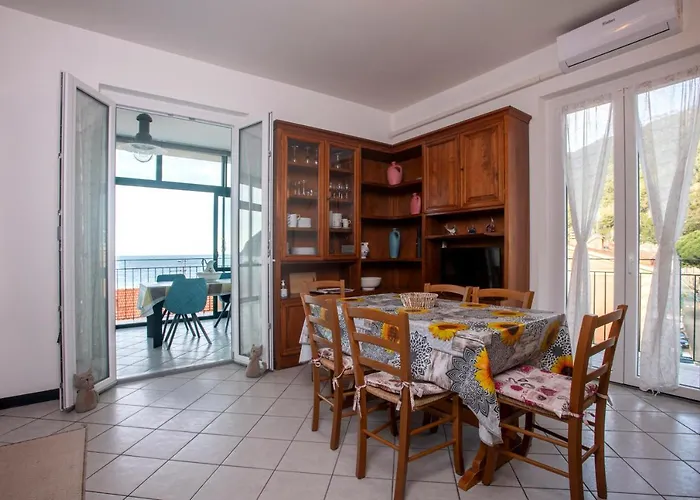 162 - La Veranda Sull\'Acqua, Fronte E Vista Mare Riva Trigoso, Posto Auto Privato